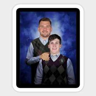 Vintage Austin Reaves  Luka Doncic Step Brothers Lakers Basketball Sticker